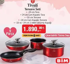 TİVOLİ TENCERE SETİ 9 PARÇA